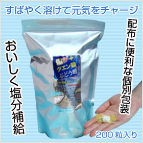 クエン酸入りぶどう糖・塩ラムネ(1袋/200粒入り) width=