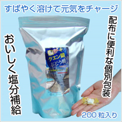 クエン酸入りぶどう糖塩ラムネ２００粒入り